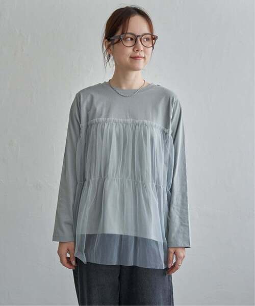 LBC(エルビーシー)の「チュールドッキングロンT(Tシャツ/カットソー・レディース・ブラウン/チャコール/ブルー系その他・M)」の19枚目の写真