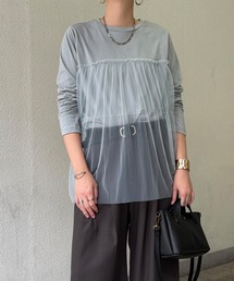 LBC（エルビーシー）の「チュールドッキングロンＴ（Tシャツ/カットソー）」