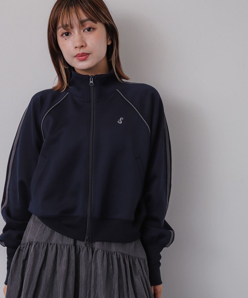 SENSE OF PLACE by URBAN RESEARCH(センスオブプレイスバイアーバンリサーチ)の「トラックジャケット(ブルゾン・レディース・アイボリー/ネイビー/カーキ・ONE)」の10枚目の写真