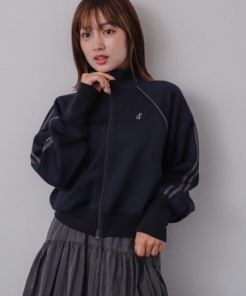 SENSE OF PLACE by URBAN RESEARCH(センスオブプレイスバイアーバンリサーチ)の「トラックジャケット(ブルゾン・レディース・アイボリー/ネイビー/カーキ・ONE)」の11枚目の写真