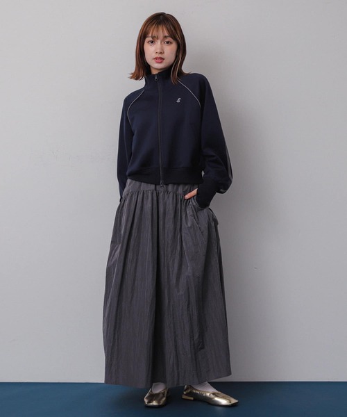 SENSE OF PLACE by URBAN RESEARCH(センスオブプレイスバイアーバンリサーチ)の「トラックジャケット(ブルゾン・レディース・アイボリー/ネイビー/カーキ・ONE)」の13枚目の写真