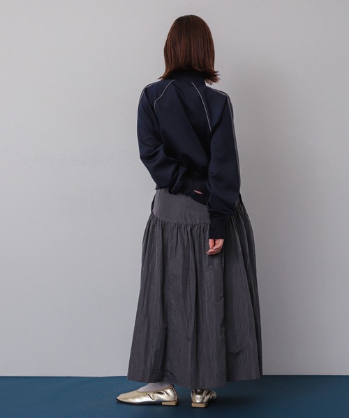 SENSE OF PLACE by URBAN RESEARCH(センスオブプレイスバイアーバンリサーチ)の「トラックジャケット(ブルゾン・レディース・アイボリー/ネイビー/カーキ・ONE)」の15枚目の写真