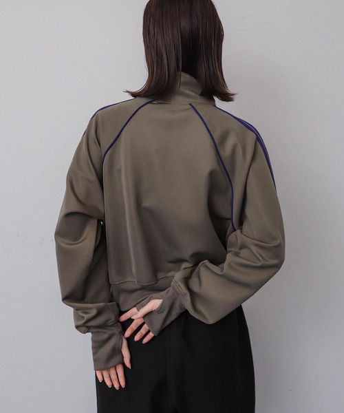 SENSE OF PLACE by URBAN RESEARCH(センスオブプレイスバイアーバンリサーチ)の「トラックジャケット(ブルゾン・レディース・アイボリー/ネイビー/カーキ・ONE)」の20枚目の写真