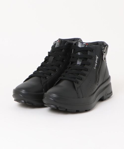 【セール】LE COQ ルコックスポルティフ LA ROLAND RG ラ ローラン RG LU4FBT90LZ BK00（レインシューズ）｜le coq sportif（ルコックスポルティフ）