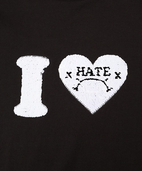 DISCOVERED(ディスカバード)の「I LOVE I HATE TEE(Tシャツ/カットソー・メンズ・ホワイト/ブラック・1/3)」の9枚目の写真
