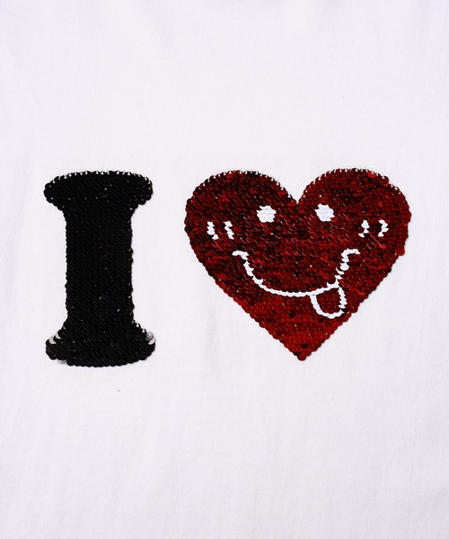 DISCOVERED(ディスカバード)の「I LOVE I HATE TEE(Tシャツ/カットソー・メンズ・ホワイト/ブラック・1/3)」の7枚目の写真