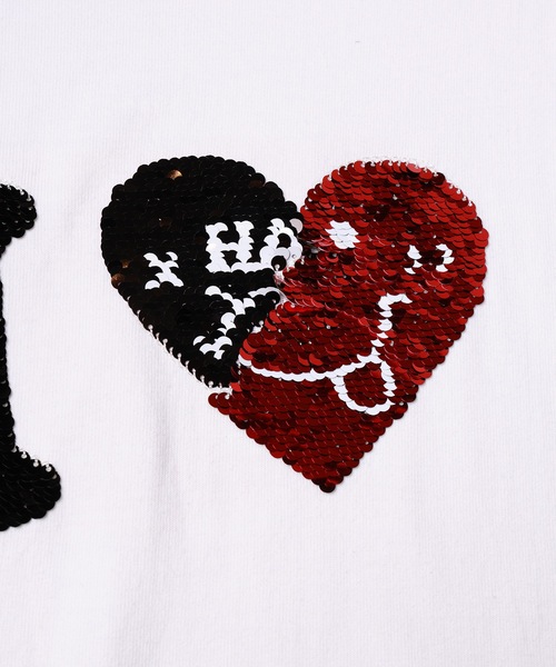 DISCOVERED(ディスカバード)の「I LOVE I HATE TEE(Tシャツ/カットソー・メンズ・ホワイト/ブラック・1/3)」の3枚目の写真