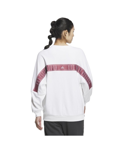 adidas(アディダス)の「アディダス adidas W WORD クルースウェット(スウェット・レディース・ライトグリーン/ホワイト/マスタード・S/M/L/XL)」の4枚目の写真