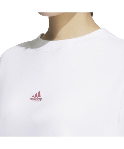 adidas(アディダス)の「アディダス adidas W WORD クルースウェット(スウェット・レディース・ライトグリーン/ホワイト/マスタード・S/M/L/XL)」の5枚目の写真