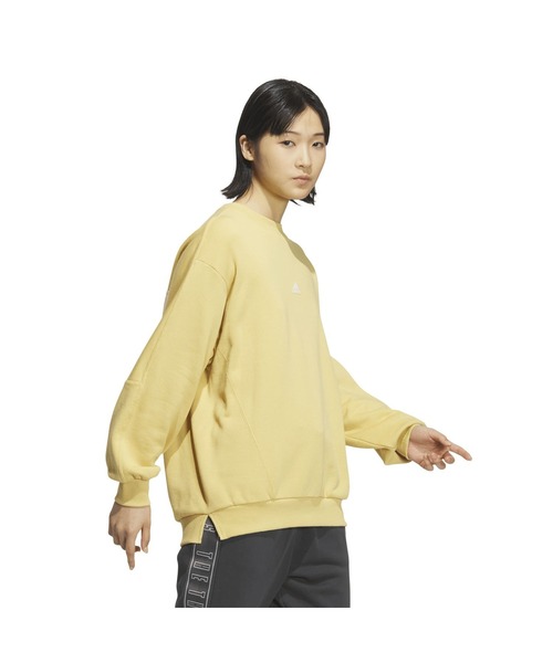adidas(アディダス)の「アディダス adidas W WORD クルースウェット(スウェット・レディース・ライトグリーン/ホワイト/マスタード・S/M/L/XL)」の9枚目の写真