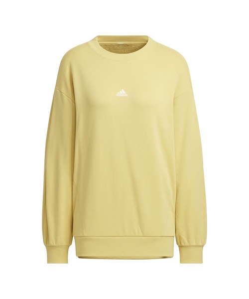 adidas(アディダス)の「アディダス adidas W WORD クルースウェット(スウェット・レディース・ライトグリーン/ホワイト/マスタード・S/M/L/XL)」の12枚目の写真