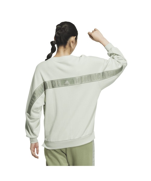 adidas(アディダス)の「アディダス adidas W WORD クルースウェット(スウェット・レディース・ライトグリーン/ホワイト/マスタード・S/M/L/XL)」の13枚目の写真