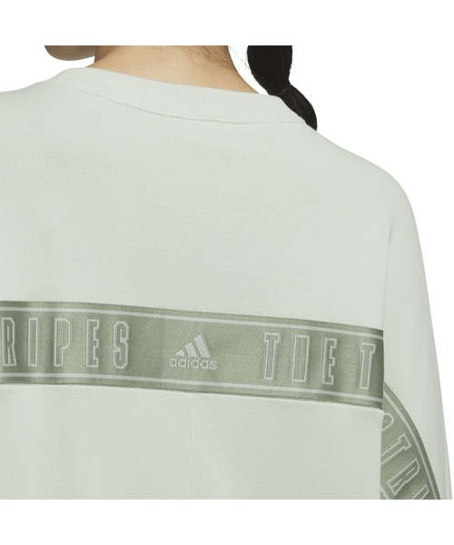 adidas(アディダス)の「アディダス adidas W WORD クルースウェット(スウェット・レディース・ライトグリーン/ホワイト/マスタード・S/M/L/XL)」の14枚目の写真