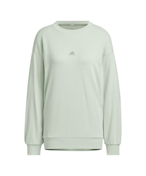 adidas(アディダス)の「アディダス adidas W WORD クルースウェット(スウェット・レディース・ライトグリーン/ホワイト/マスタード・S/M/L/XL)」の16枚目の写真