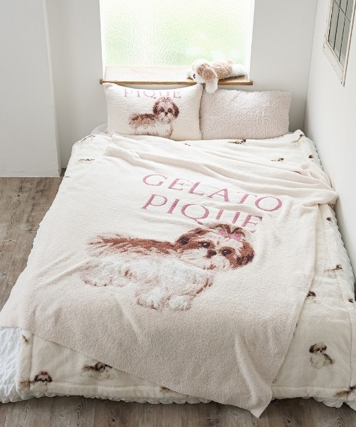 ジェラートピケ gelato pique 【Sleep】シーズー柄 プリント毛布