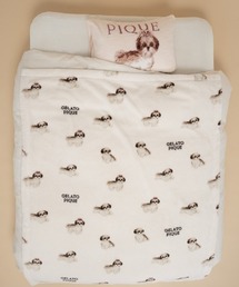 正規品♡新品　ジェラートピケ　【Sleep】シーズー柄 プリント毛布　ブルー gelato pique Sleep（ジェラートピケスリープ）の「【Sleep