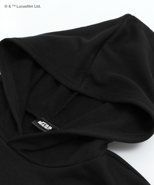 STAR WARS（スターウォーズ）の「STAR WARS / スター・ウォーズ 裏毛パーカー（パーカー・メンズ・ブラック・S/M/L）」の4枚目の写真