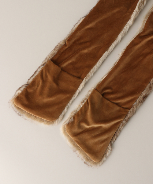 ANNA SUI NYC（アナ スイ エヌ ワイ シー）の「ANNA SUI NYC / アナスイエヌワイシー アニマルフードマフラー（マフラー・レディース・ブラック/ホワイト/ブラウン・FREE）」の9枚目の写真