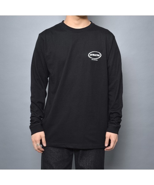 MODISH GAZE(モディシュガゼ)の「スモーキングガール SIT BACK AND RELAX ロンT(Tシャツ/カットソー・メンズ・ブラック・MEDIUM/LARGE/X-LARGE)」の4枚目の写真