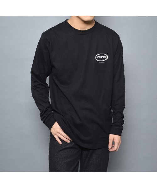 MODISH GAZE(モディシュガゼ)の「スモーキングガール SIT BACK AND RELAX ロンT(Tシャツ/カットソー・メンズ・ブラック・MEDIUM/LARGE/X-LARGE)」の5枚目の写真