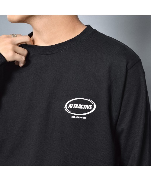 MODISH GAZE(モディシュガゼ)の「スモーキングガール SIT BACK AND RELAX ロンT(Tシャツ/カットソー・メンズ・ブラック・MEDIUM/LARGE/X-LARGE)」の7枚目の写真