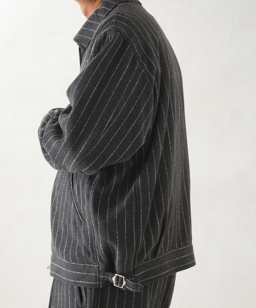 JOURNAL STANDARD relume（ジャーナルスタンダード　レリューム）の「Cafissi / BECO ストライプジップジャケット（その他アウター・メンズ・ネイビー/グレー・MEDIUM/LARGE）」の20枚目の写真