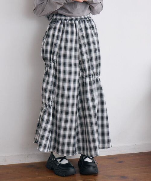 RETRO GIRL(レトロガール)の「【新色追加】ギャザーティアードSK(スカート・レディース・ブラック系その他2/ブラック/ブラウン系その他2/レッド系その他2・FREE)」の15枚目の写真