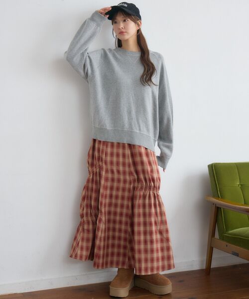 RETRO GIRL(レトロガール)の「【新色追加】ギャザーティアードSK(スカート・レディース・ブラック系その他2/ブラック/ブラウン系その他2/レッド系その他2・FREE)」の19枚目の写真