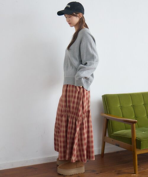 RETRO GIRL(レトロガール)の「【新色追加】ギャザーティアードSK(スカート・レディース・ブラック系その他2/ブラック/ブラウン系その他2/レッド系その他2・FREE)」の21枚目の写真