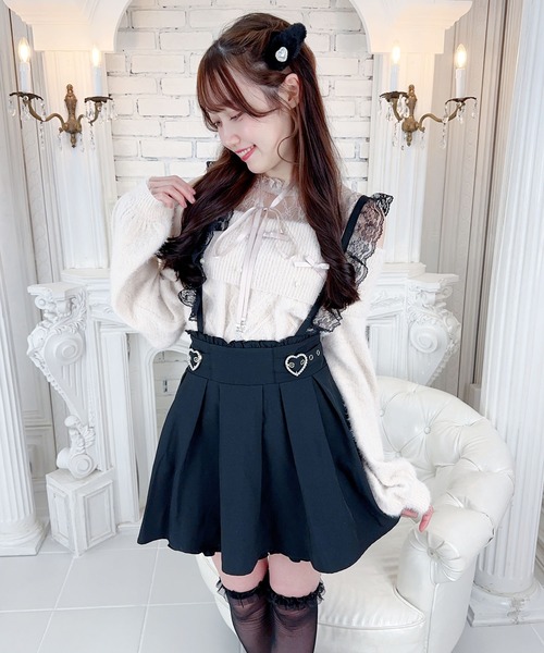 激レア【Sugar Gloss】ミニスカート MA*RS MARS マーズ MA*RS（アメーバーマーズ）の「パールハート付きスカパン（スカート