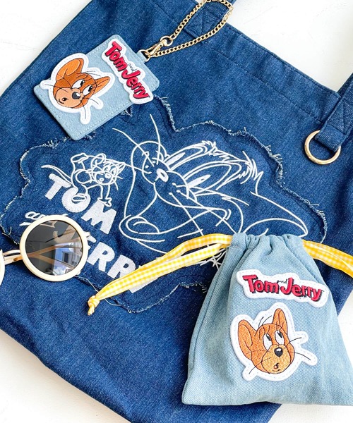 Tom&Jerry(トムアンドジェリー)の「TOM and JERRY×Flapperデニムトート(トートバッグ・レディース・ブルー/ライトブルー・FREE)」の16枚目の写真