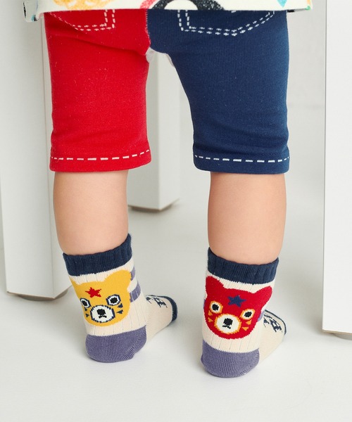 DOUBLE_B（ダブルビー）の「バックキャラソックス（ソックス/靴下・キッズ・ベージュ/ホワイト/グレー・13-15cm/11-13cm/15-17cm/17-19cm/19-21cm）」の3枚目の写真