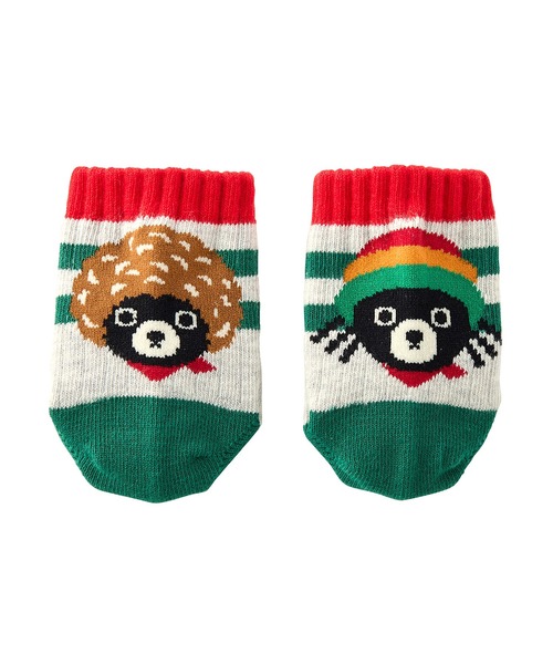 DOUBLE_B（ダブルビー）の「バックキャラソックス（ソックス/靴下・キッズ・ベージュ/ホワイト/グレー・13-15cm/11-13cm/15-17cm/17-19cm/19-21cm）」の2枚目の写真