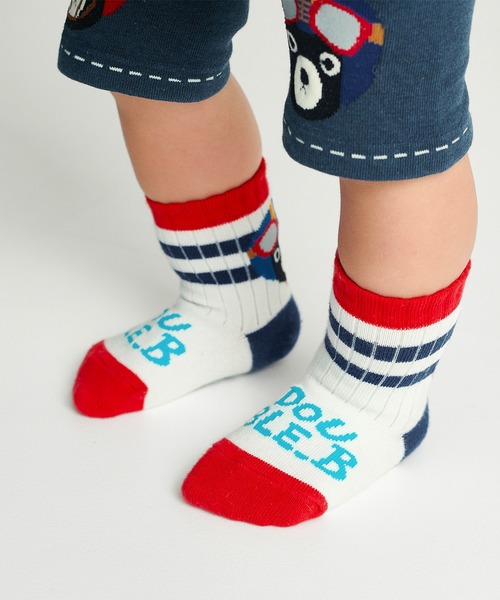 DOUBLE_B（ダブルビー）の「バックキャラソックス（ソックス/靴下・キッズ・ベージュ/ホワイト/グレー・13-15cm/11-13cm/15-17cm/17-19cm/19-21cm）」の6枚目の写真