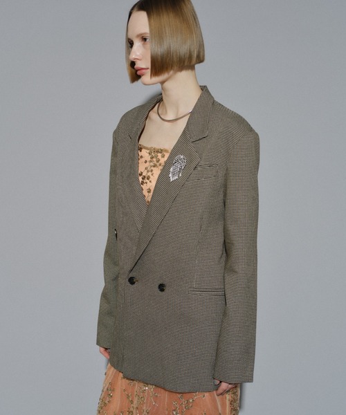 yae（ヤエ）の「2way asymmetry check jacket / 2way