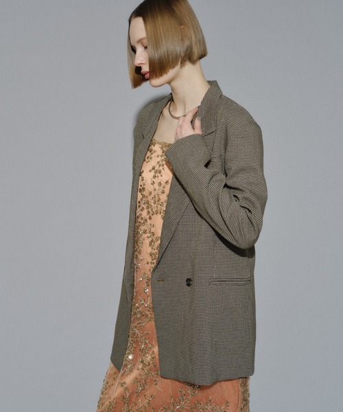 yae（ヤエ）の「2way asymmetry check jacket / 2way