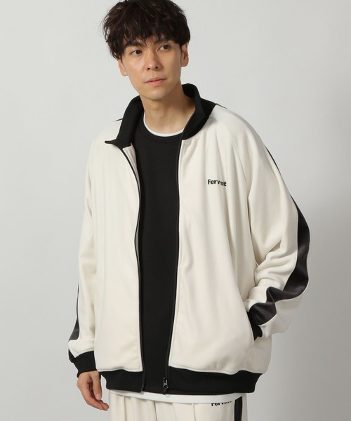 LAKOLE（ラコレ）の「ベロアトラックジャケット / 147353（その他アウター・メンズ・ブラック/ブルー/ホワイト・LARGE/MEDIUM）」の2枚目の写真