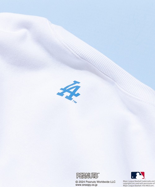 【PEANUTS×MLB】 裏起毛クルーネックスウェット レッドソックス m PEANUTS×MLB】オリジナルデザイン オリジナルデザイン 裏起毛