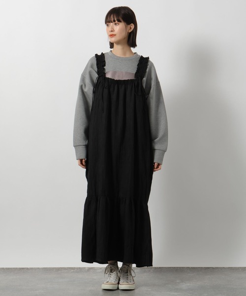 LAKOLE（ラコレ）の「スエードライククリンクルワンピース / 234621（ワンピース・レディース・ベージュ/ブラウン/ブラック・SMALL/MEDIUM）」の14枚目の写真