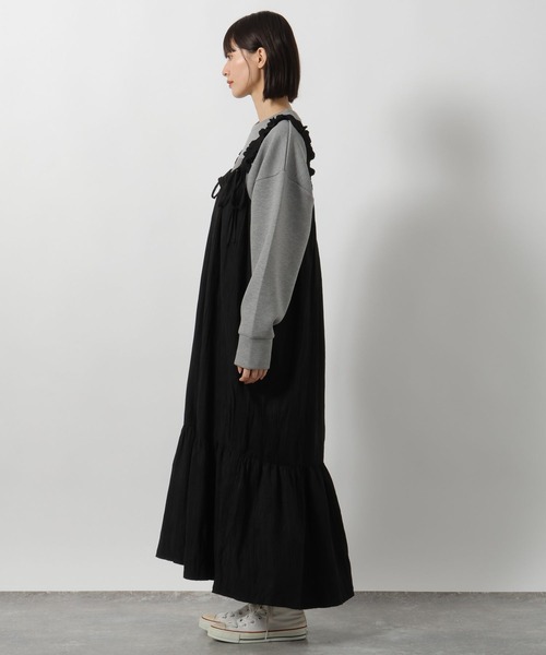 LAKOLE（ラコレ）の「スエードライククリンクルワンピース / 234621（ワンピース・レディース・ベージュ/ブラウン/ブラック・SMALL/MEDIUM）」の15枚目の写真