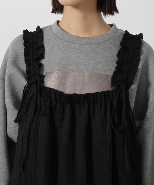 LAKOLE（ラコレ）の「スエードライククリンクルワンピース / 234621（ワンピース・レディース・ベージュ/ブラウン/ブラック・SMALL/MEDIUM）」の6枚目の写真