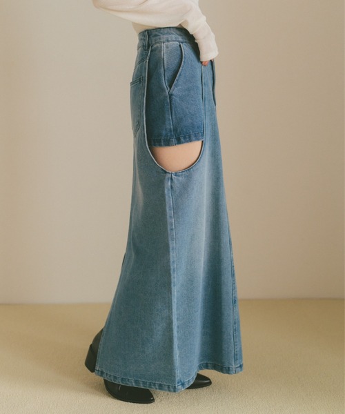 RANDY カットアウトマーメイドデニムスカート カットアウトマーメイドデニムスカート – Randy