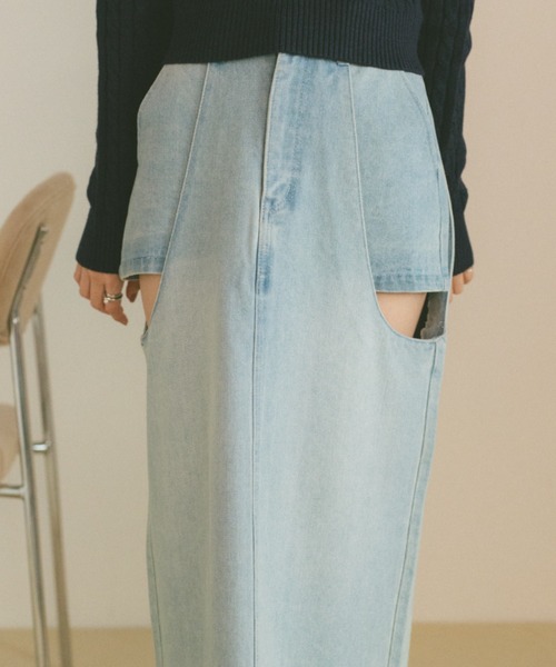 R★様　Randy カットアウトマーメイドデニムスカート Mサイズ 完売品 カットアウトマーメイドデニムスカート – Randy