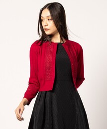 tocca カーディガン　カシミヤ　ボレロ　ニット　カーディガン　tocca セール】 【洗える】PINK BASKET KNIT カーディガン