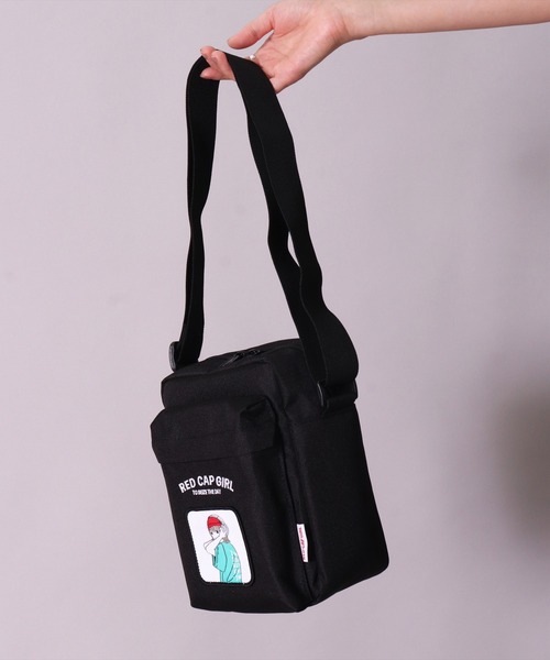 Red Cap Girl(レッドキャプガール)の「(LG)【Red Cap Girl】スクエア ショルダーバッグ(ショルダーバッグ・メンズ・ブラック×レッド/ブラック×グリーン/ブラック×ベージュ・ONE SIZE)」の19枚目の写真