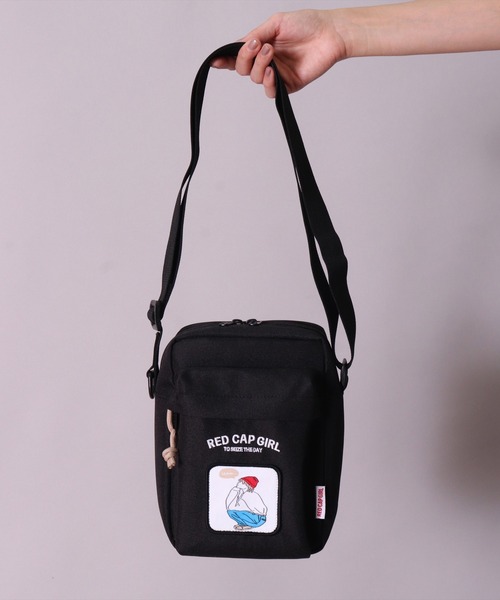 Red Cap Girl(レッドキャプガール)の「(LG)【Red Cap Girl】スクエア ショルダーバッグ(ショルダーバッグ・メンズ・ブラック×レッド/ブラック×グリーン/ブラック×ベージュ・ONE SIZE)」の20枚目の写真
