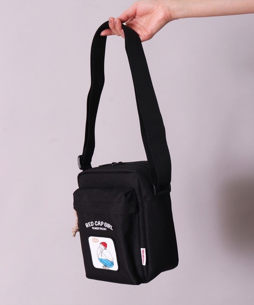 Red Cap Girl(レッドキャプガール)の「(LG)【Red Cap Girl】スクエア ショルダーバッグ(ショルダーバッグ・メンズ・ブラック×レッド/ブラック×グリーン/ブラック×ベージュ・ONE SIZE)」の21枚目の写真