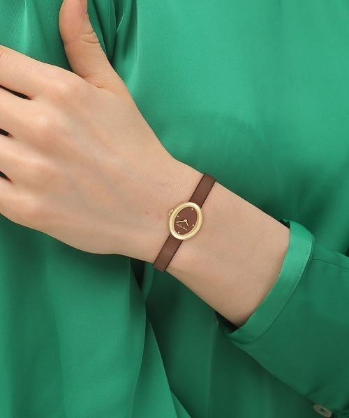 COACH(コーチ)の「【COACH】 コーチ SAMMY レディース ウォッチ(アナログ腕時計・レディース・アイボリー/ブラウン/グリーン・FREE)」の10枚目の写真