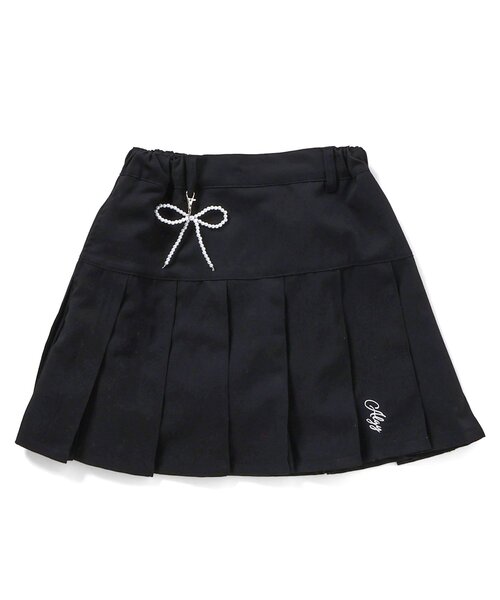 algy（アルジー）の「りぼんチャーム付きプリーツスカパン（スカート・キッズ・ブラック/グレー/ベージュ・XXX-SMALL/XX-SMALL/X-SMALL/MEDIUM/SMALL）」の18枚目の写真