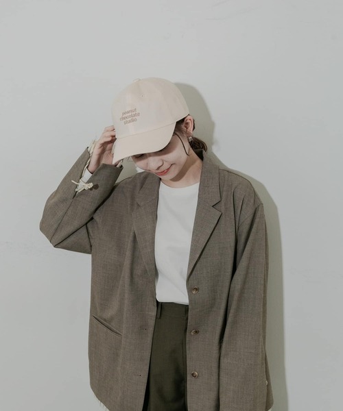 SMELLY（スメリー）の「カラーロゴキャップ（キャップ・レディース・アイボリー/ブラック/ベージュ/ネイビー・-）」の9枚目の写真